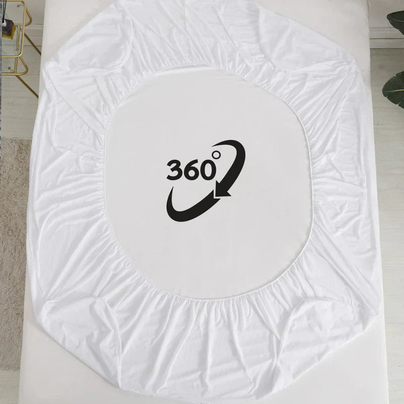 Waterproof Mattress Protector - White